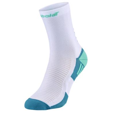 Babolat Socks Padel Mid-Calf White/Electric Green